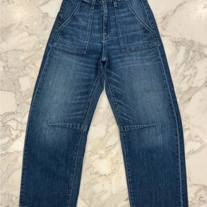 Le Jean Utility Soft Barrel Jeans, London Calling, size 25, New Without Tags